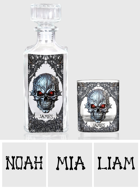 Crâne Cool - Carafe à whisky personnalisée en forme de crâne