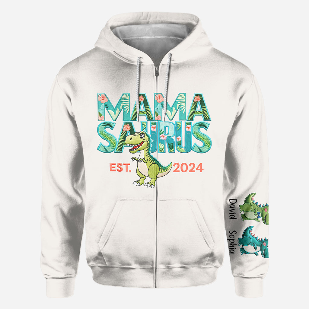 T-shirt personnalisé « Mamasaurus - Maman »