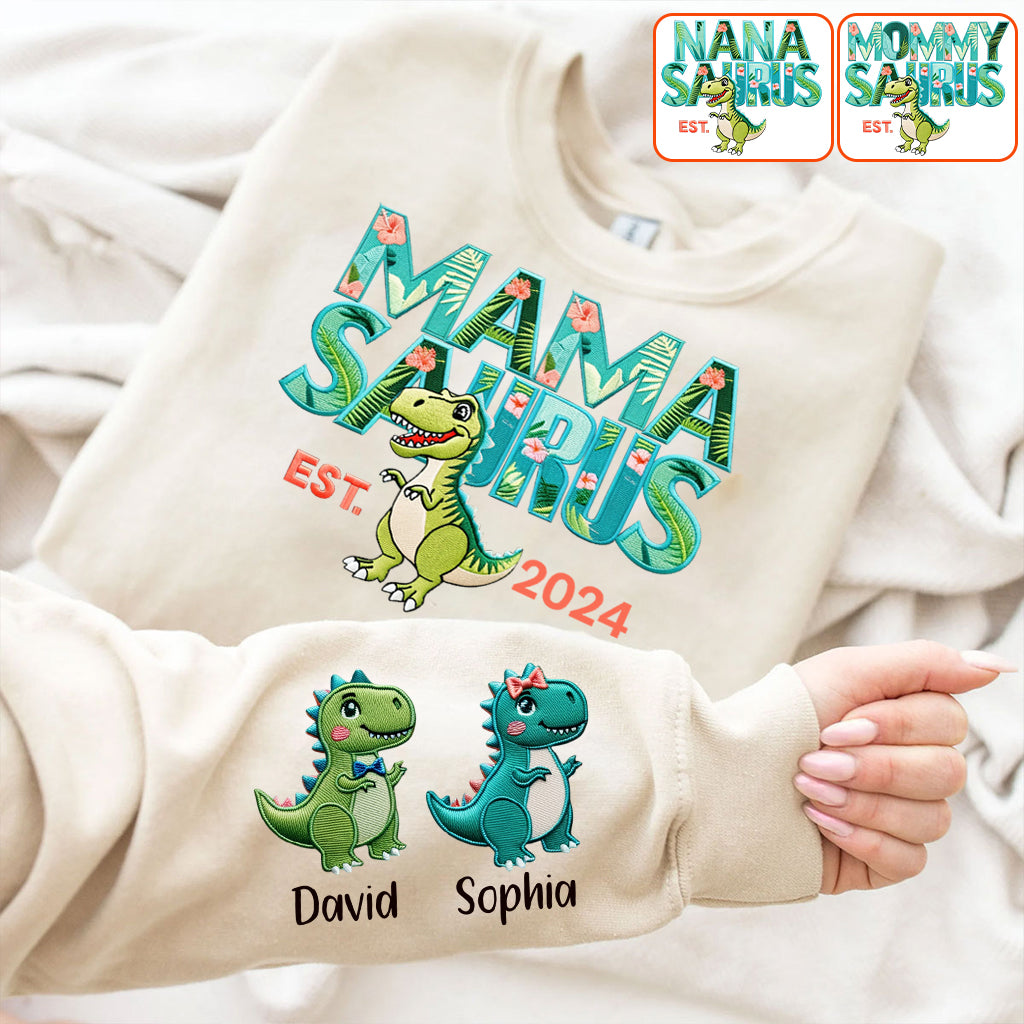 T-shirt personnalisé « Mamasaurus - Maman »