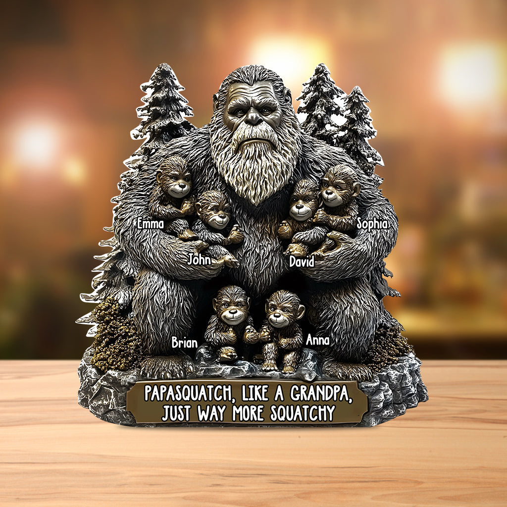 Papasquatch - Personalized Father Custom Shaped Acrylic Plaque