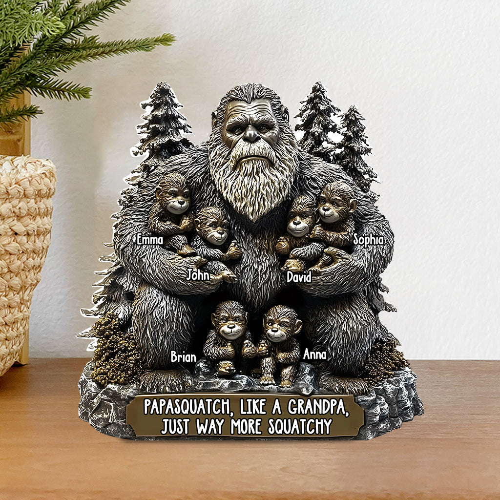 Papasquatch - Personalized Father Custom Shaped Acrylic Plaque