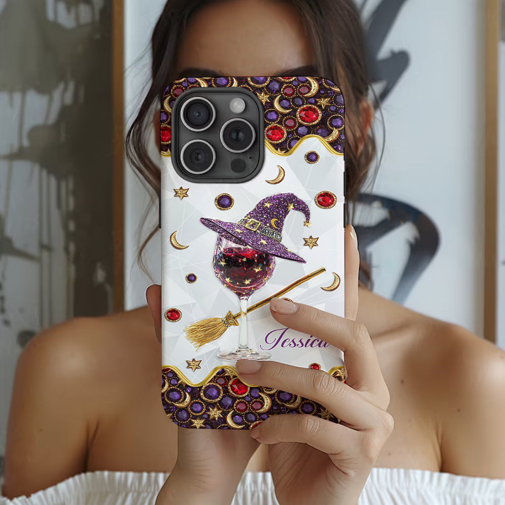 Wine Witch - Personalized Witch Full Print Phone Case