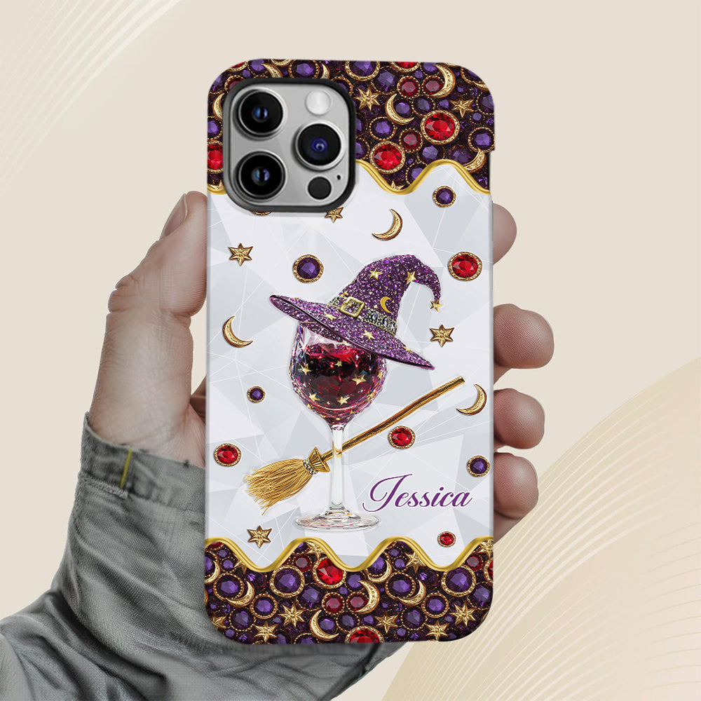 Wine Witch - Personalized Witch Full Print Phone Case