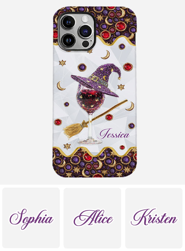 Wine Witch - Personalized Witch Full Print Phone Case
