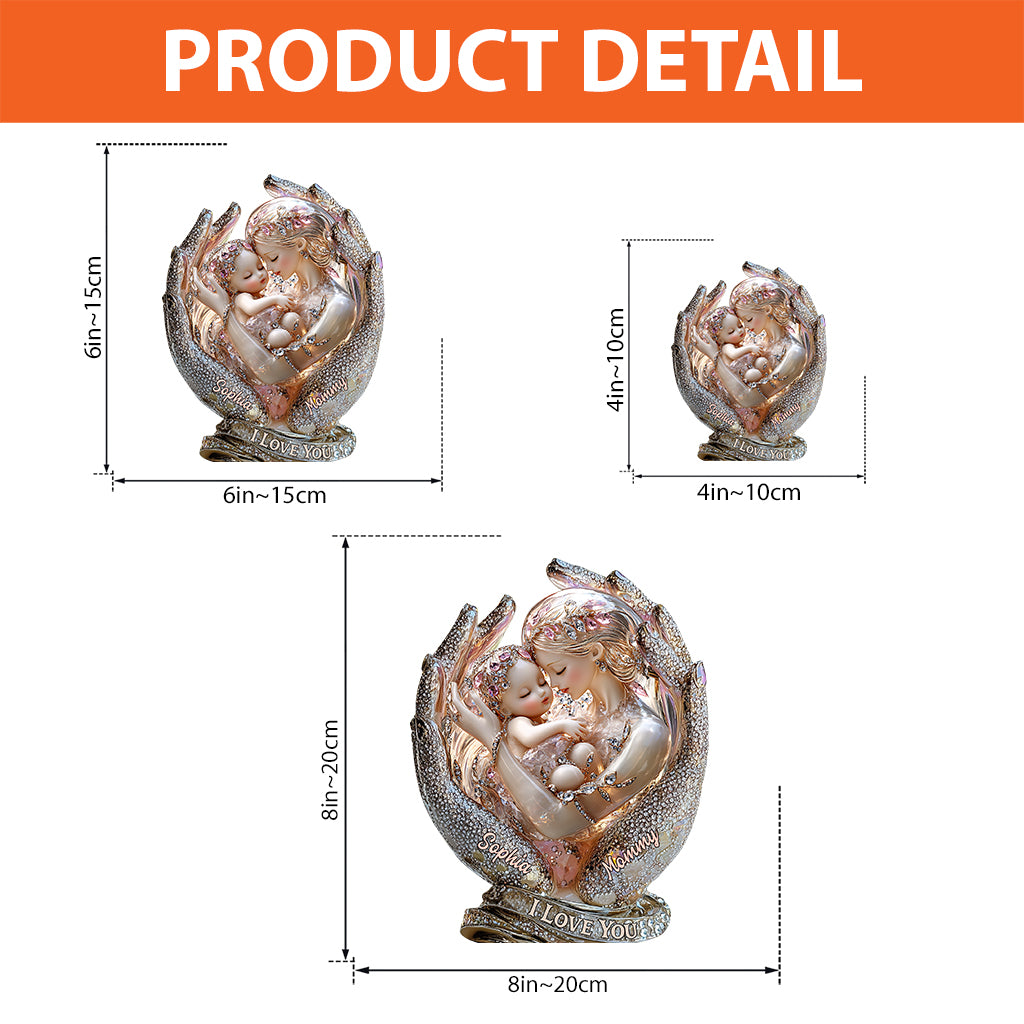 I Love You Mom - Personalized Mother Custom Shaped Acrylic Plaque