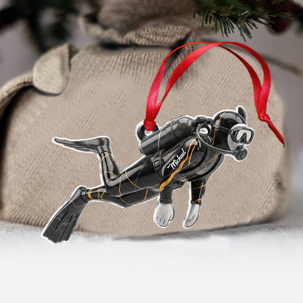 Passionné de plongée sous-marine ? Ornement de plongée sous-marine personnalisé