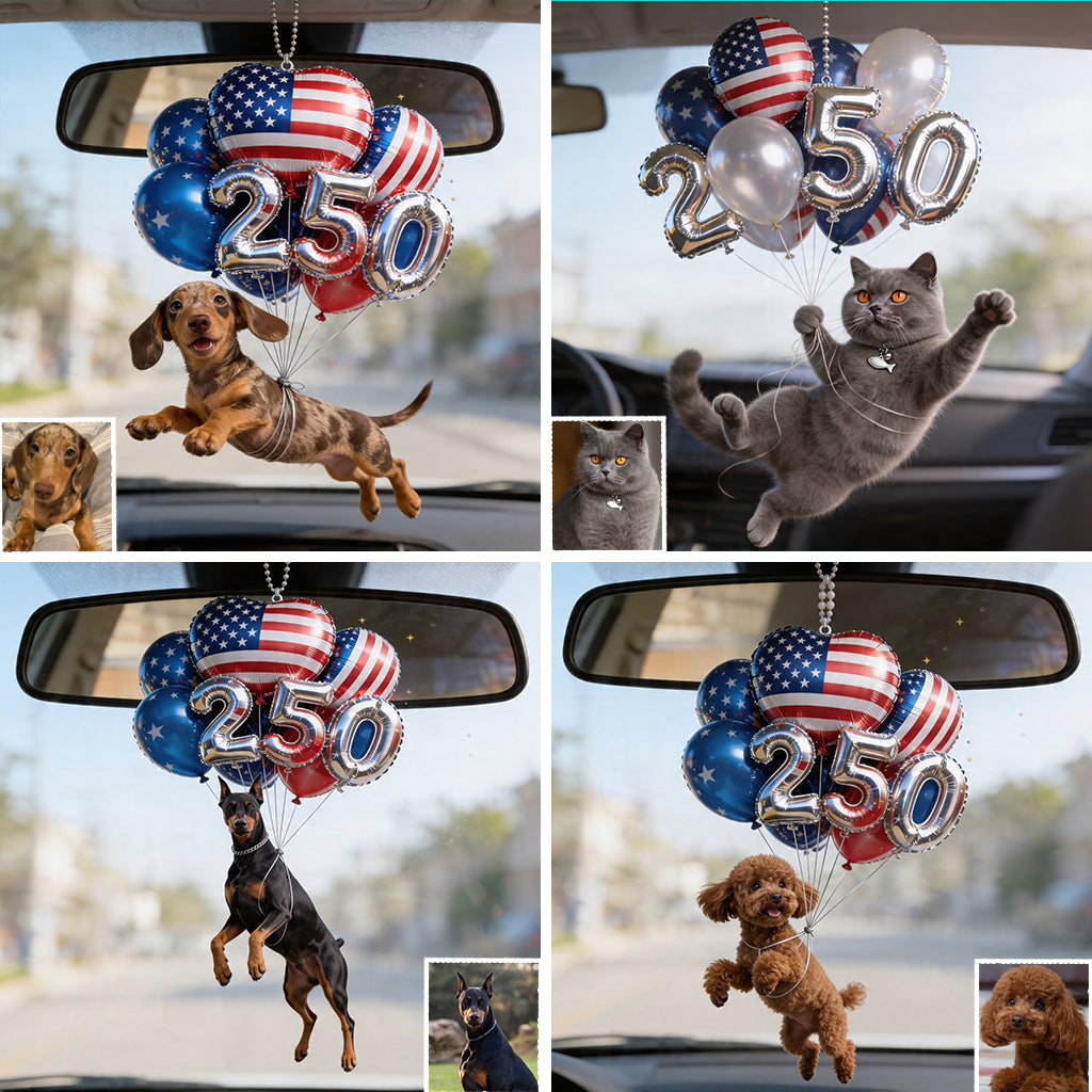 Ornement de Voiture Transparent Personnalisé pour Chien - 250 Ballons