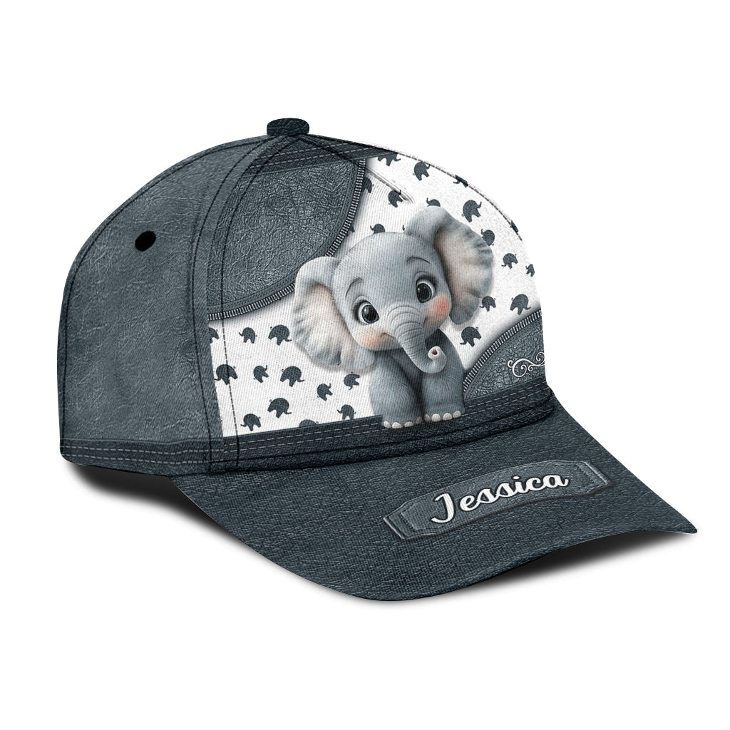 Bébé éléphant mignon - Casquette classique éléphant personnalisée
