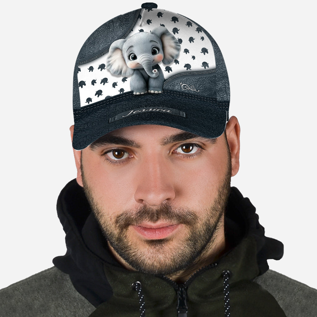 Bébé éléphant mignon - Casquette classique éléphant personnalisée