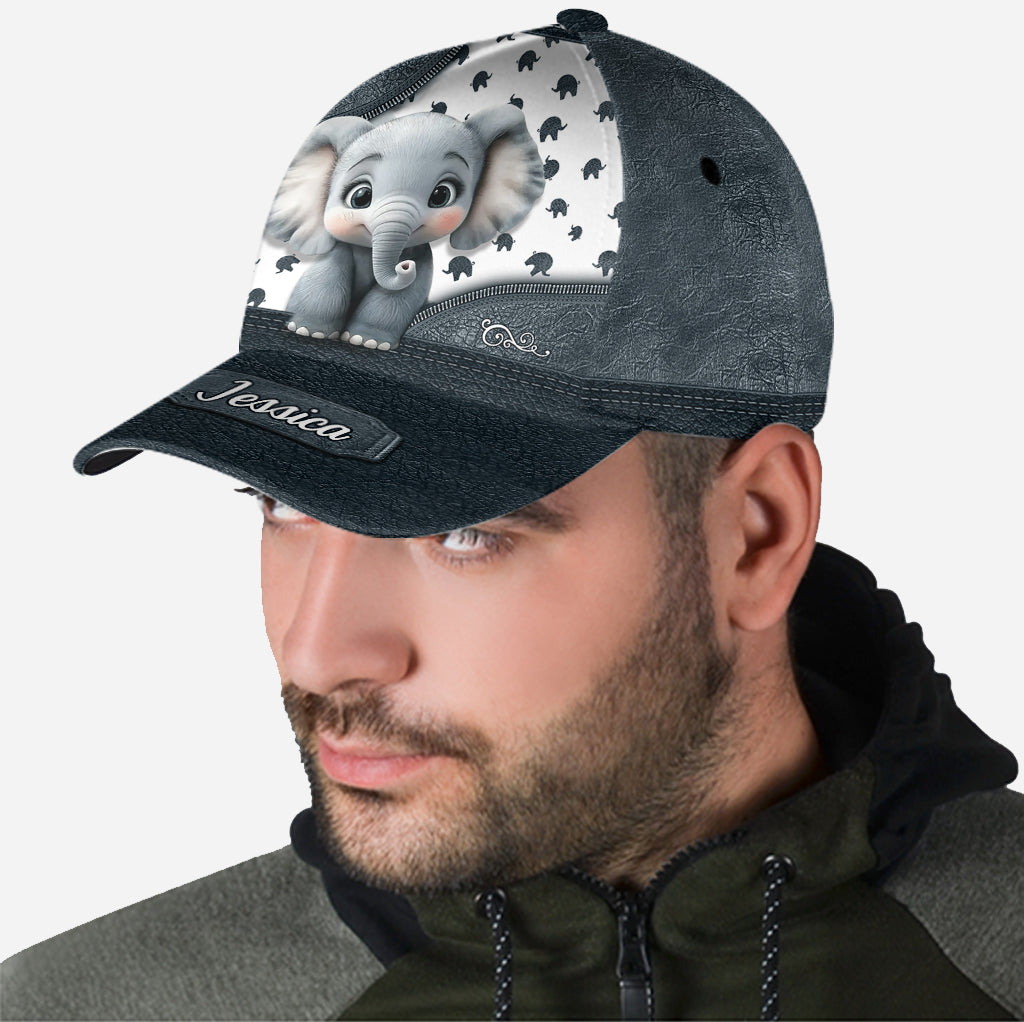 Bébé éléphant mignon - Casquette classique éléphant personnalisée