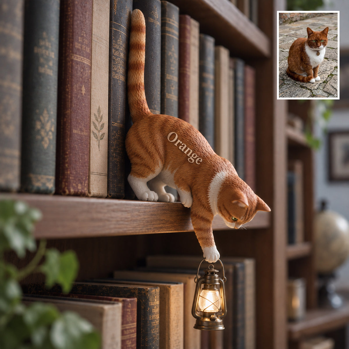 Little Light Keeper - Lampe de bibliothèque personnalisée pour chat