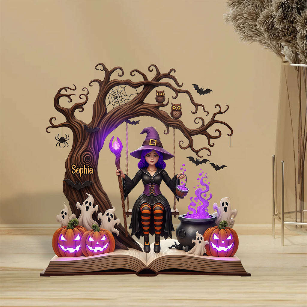 Magical Witch - Personalized Witch Custom Shaped Acrylic Plaque