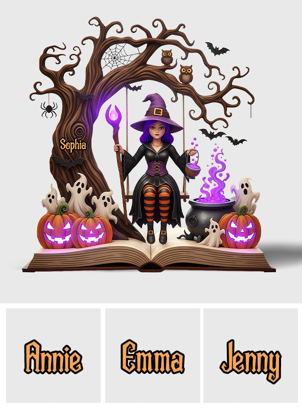 Magical Witch - Personalized Witch Custom Shaped Acrylic Plaque