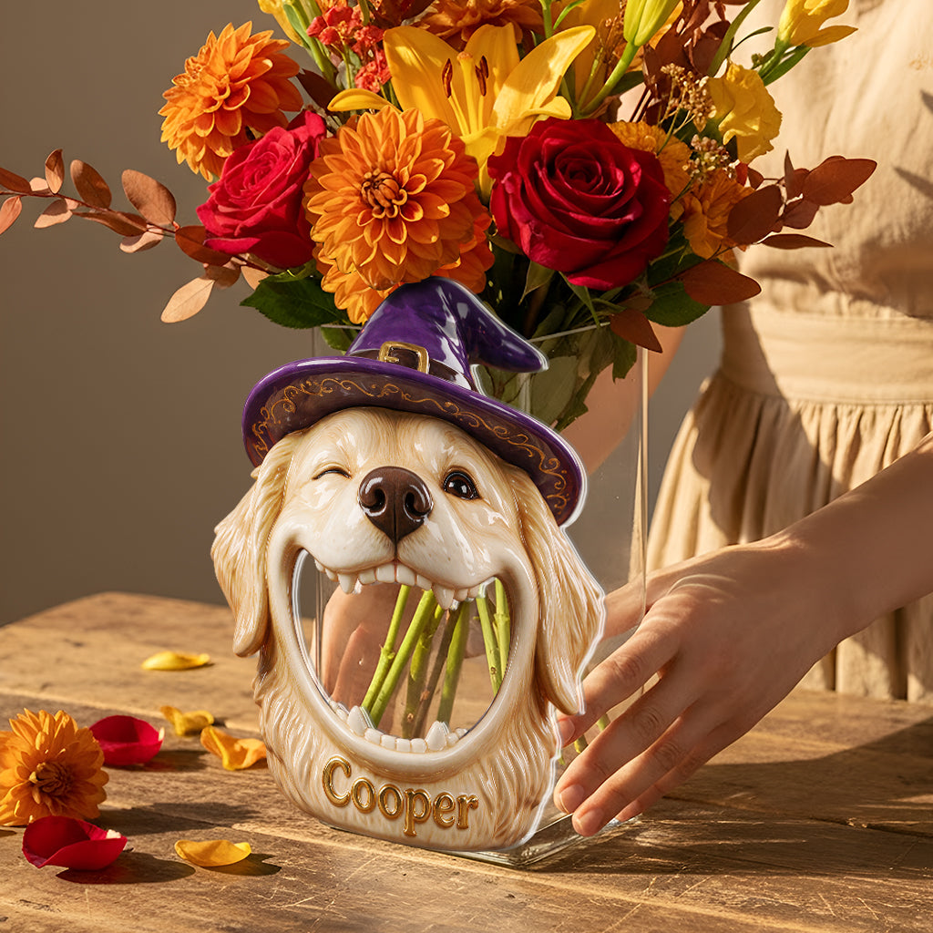 Halloween Pet Candy Holder - Personalized Dog Acrylic Pot