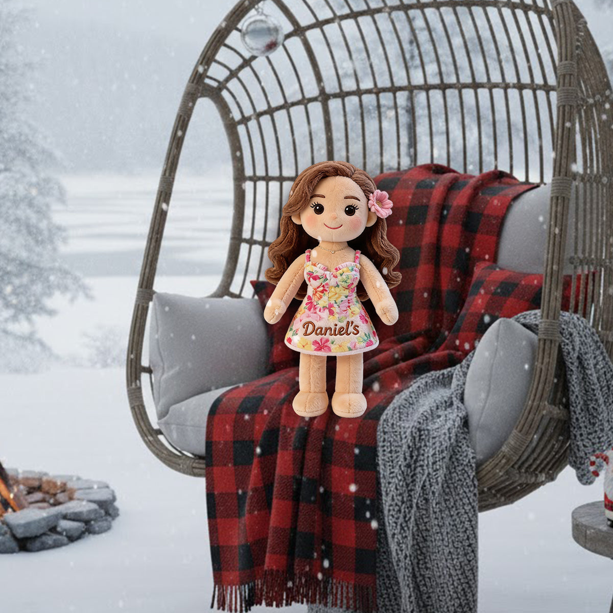 Custom From Any Photo - Personalized Couple Premium Faux Fur Pillow