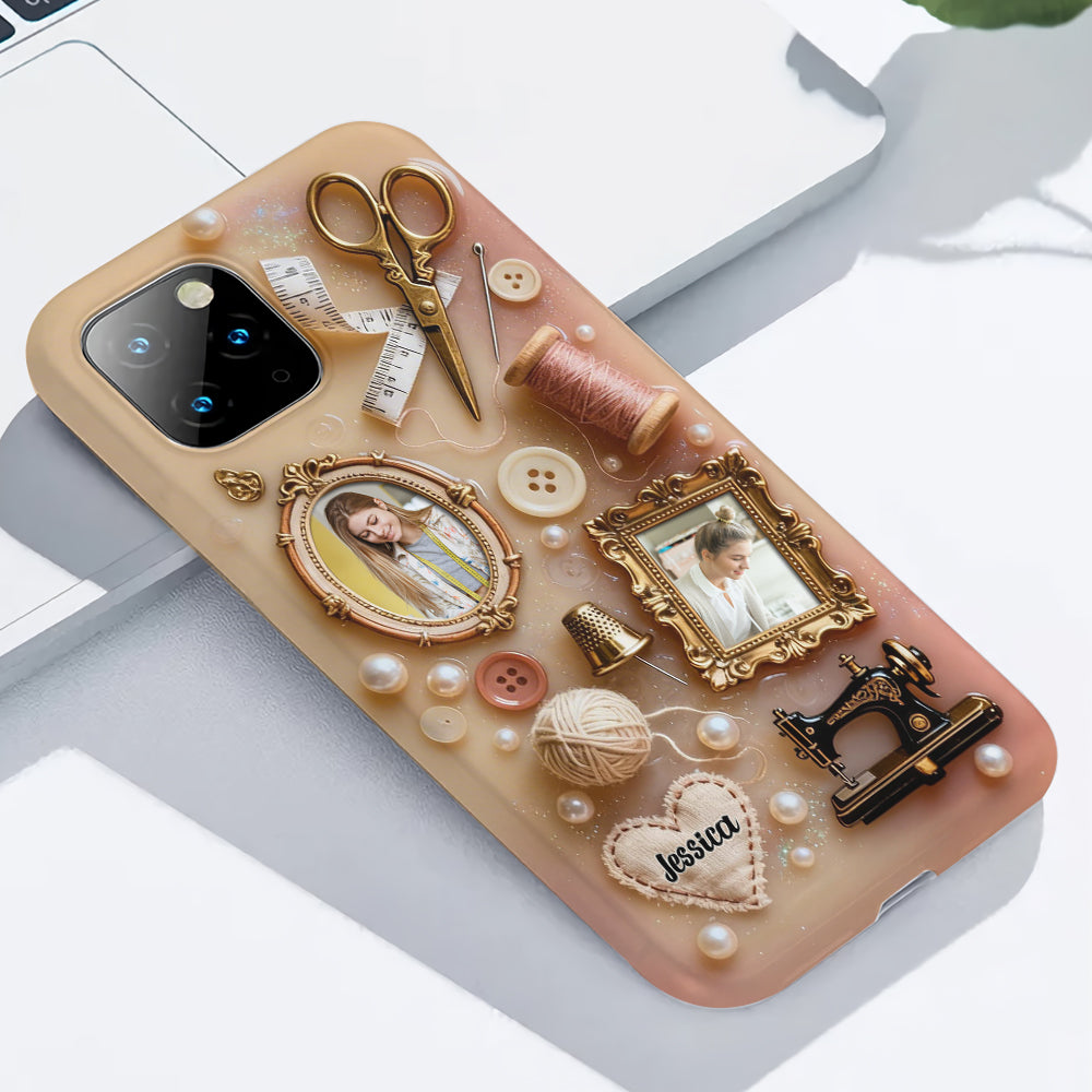 Coque de téléphone personnalisée « Couture » ​​avec imprimé intégral