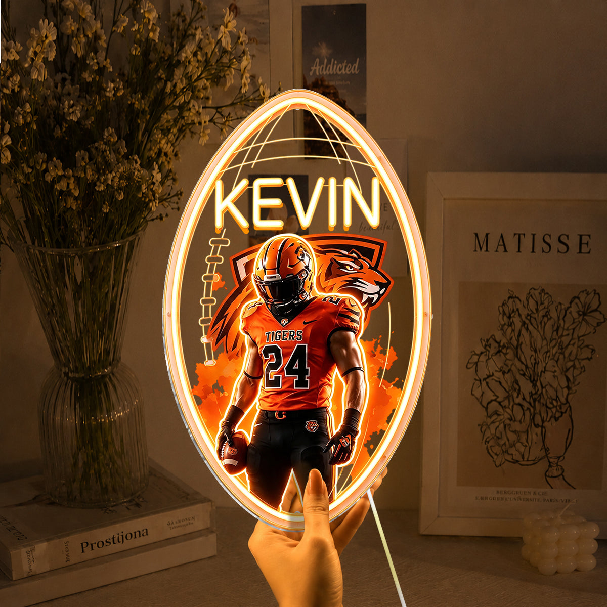 Any Sport, Any Photo - Personalized Football Neon LED Light Sign