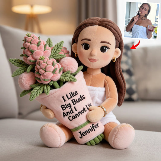 Funny Weed - Personalized Weed Faux Fur Shaped Pillow