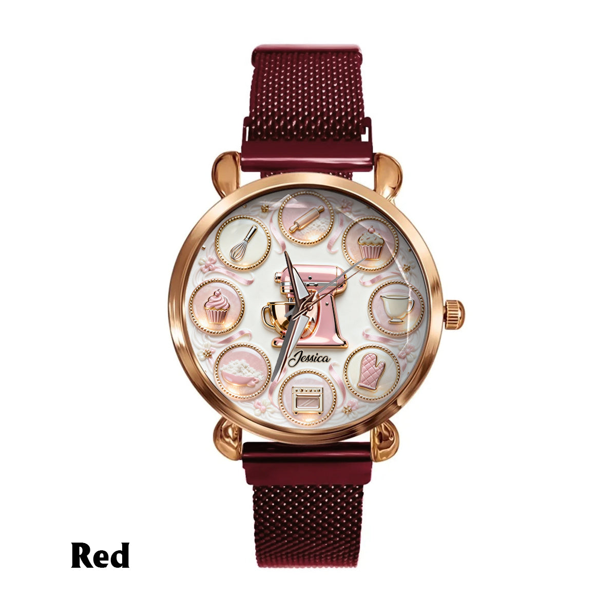 Passionnée de pâtisserie - Montre-bracelet personnalisée pour femmes passionnées de pâtisserie 