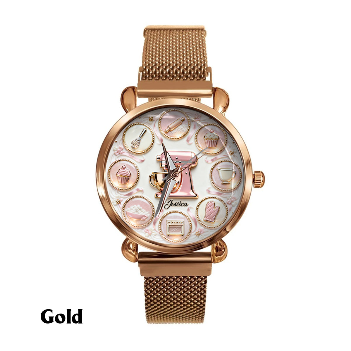 Passionnée de pâtisserie - Montre-bracelet personnalisée pour femmes passionnées de pâtisserie 