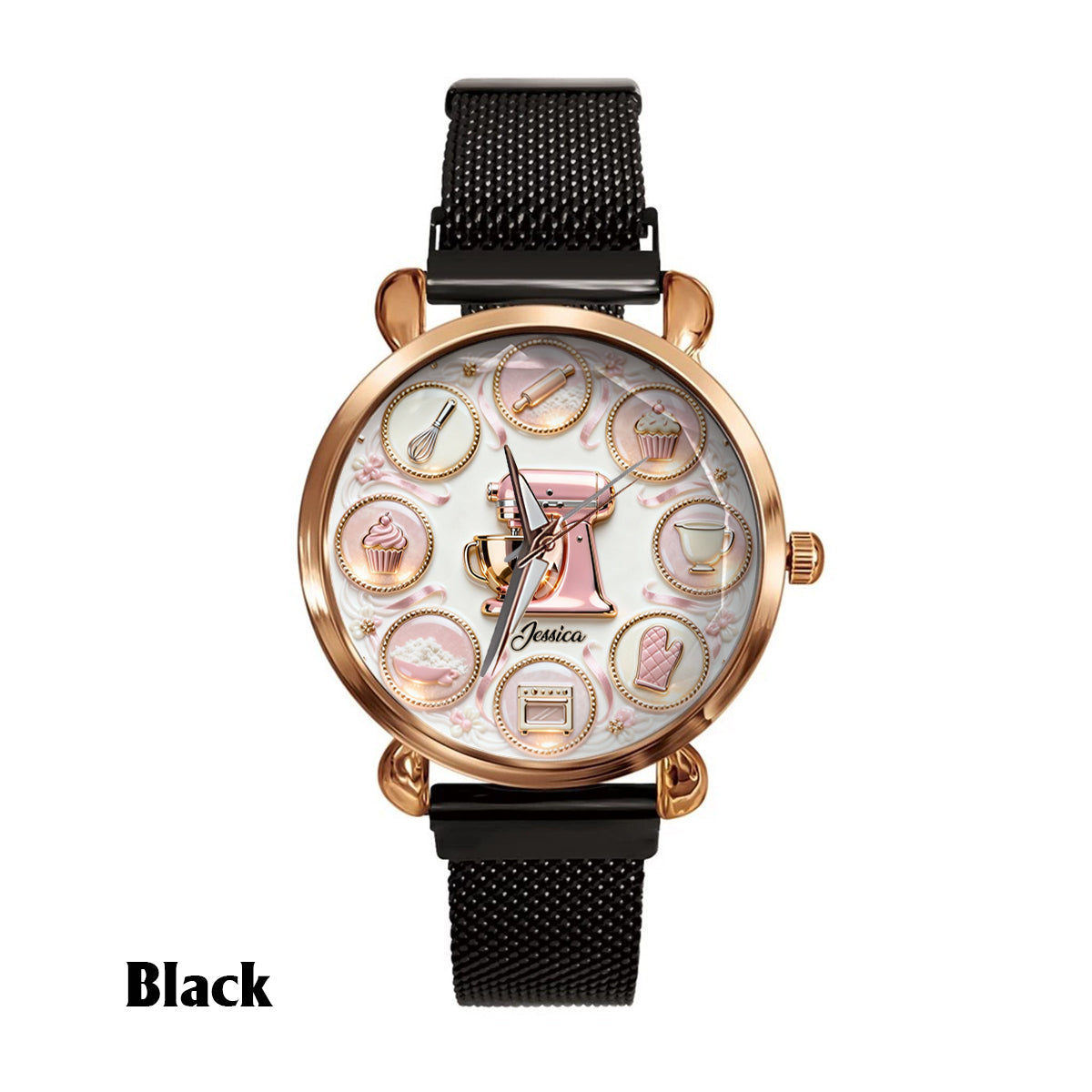 Passionnée de pâtisserie - Montre-bracelet personnalisée pour femmes passionnées de pâtisserie 