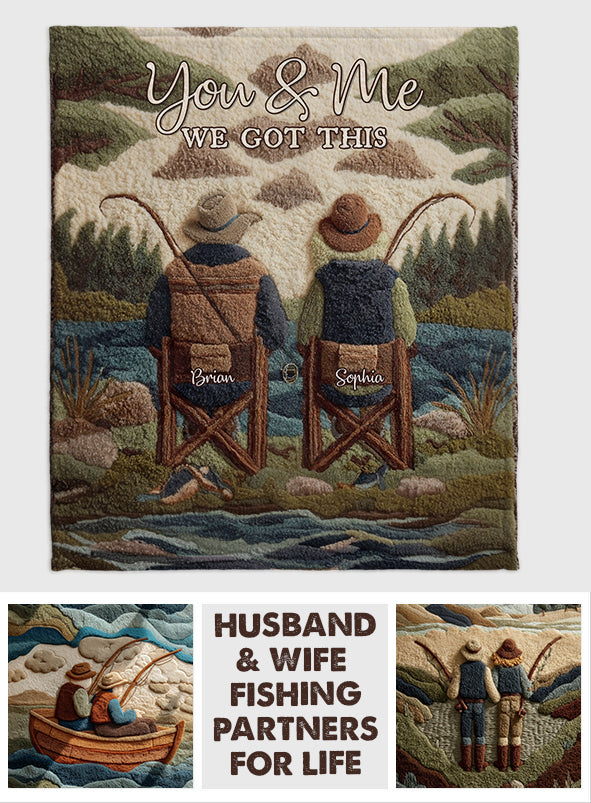 Couverture de pêche personnalisée You & Me