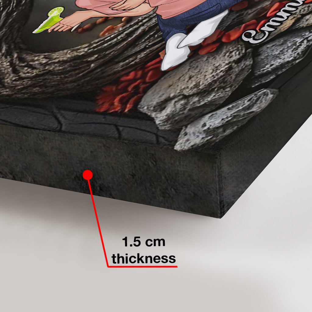 Mother & Children Forever Linked Together - Personalized Mother Canvas And Poster