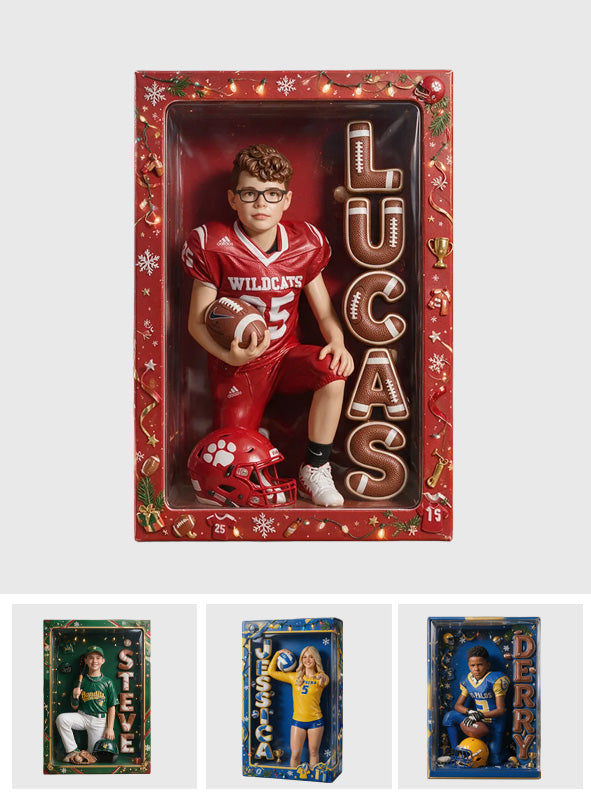 Boîte d'Affichage Acrylique Personnalisée pour Football, Baseball, Volleyball, Basketball...