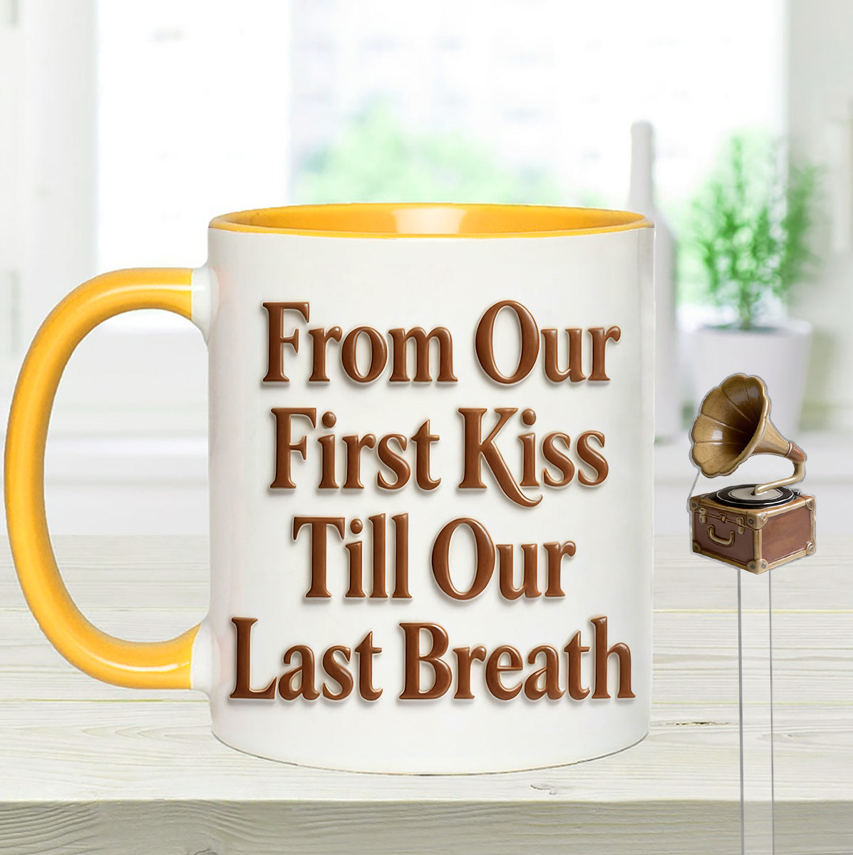 Custom From Any Photo - Personalized Couple Set Accent Mug with Acrylic Stirrers