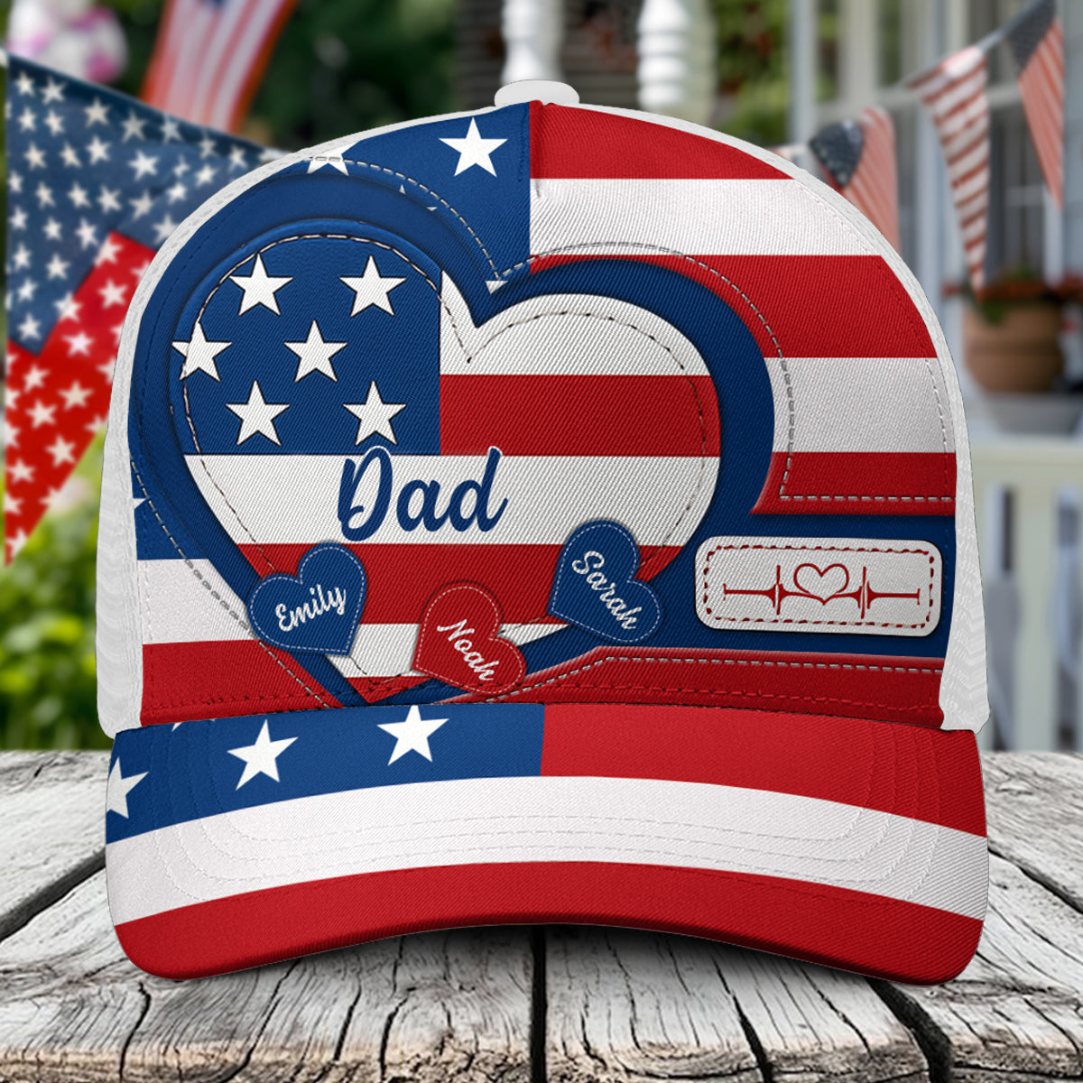 Joyeux 4 juillet ! Casquette de camionneur personnalisée pour la fête nationale américaine (4 juillet).