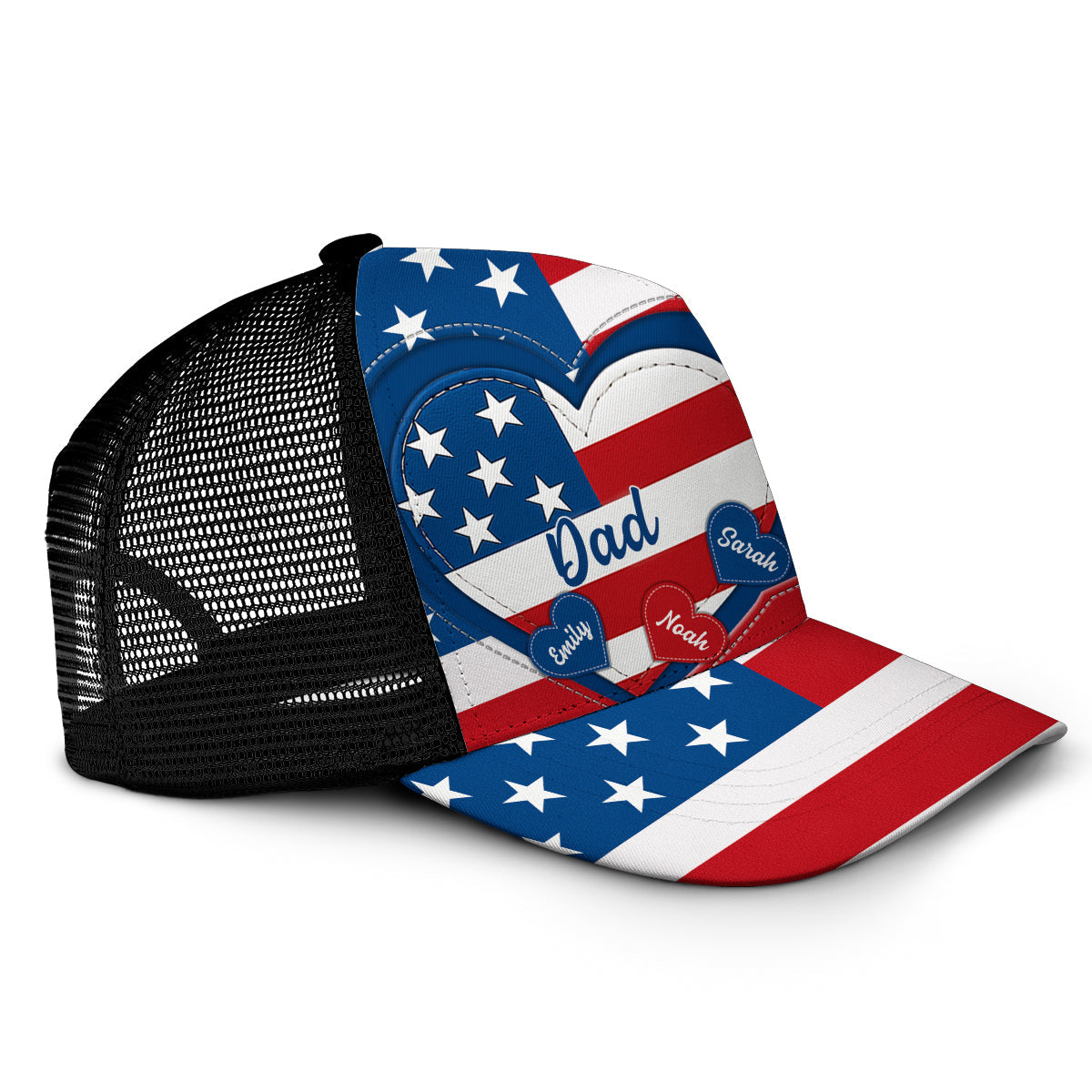 Joyeux 4 juillet ! Casquette de camionneur personnalisée pour la fête nationale américaine (4 juillet).