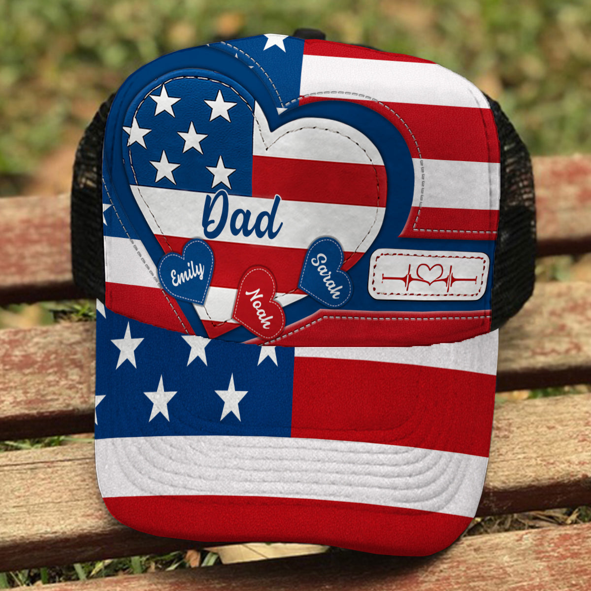 Joyeux 4 juillet ! Casquette de camionneur personnalisée pour la fête nationale américaine (4 juillet).