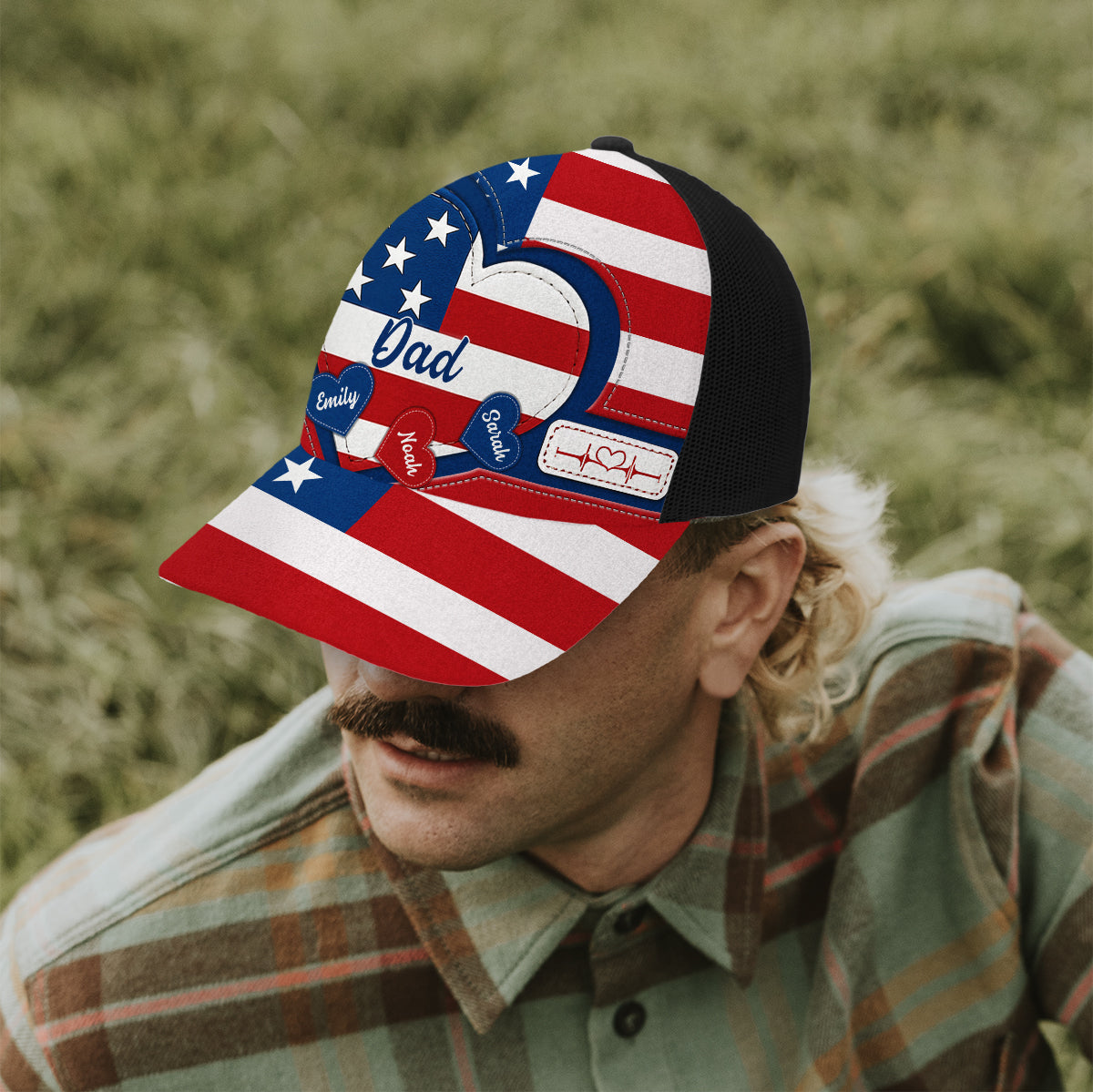 Joyeux 4 juillet ! Casquette de camionneur personnalisée pour la fête nationale américaine (4 juillet).