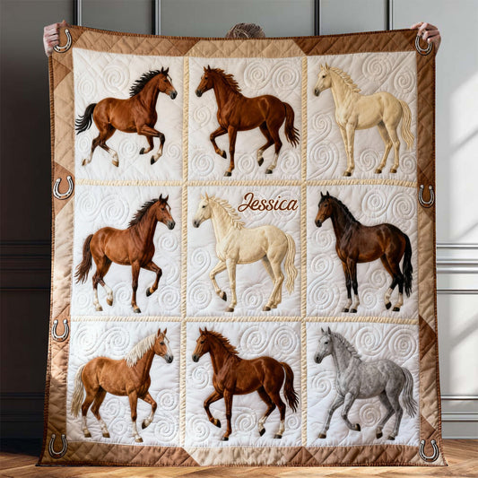 J'adore les chevaux - Couverture personnalisée pour chevaux