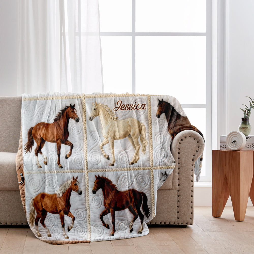 J'adore les chevaux - Couverture personnalisée pour chevaux