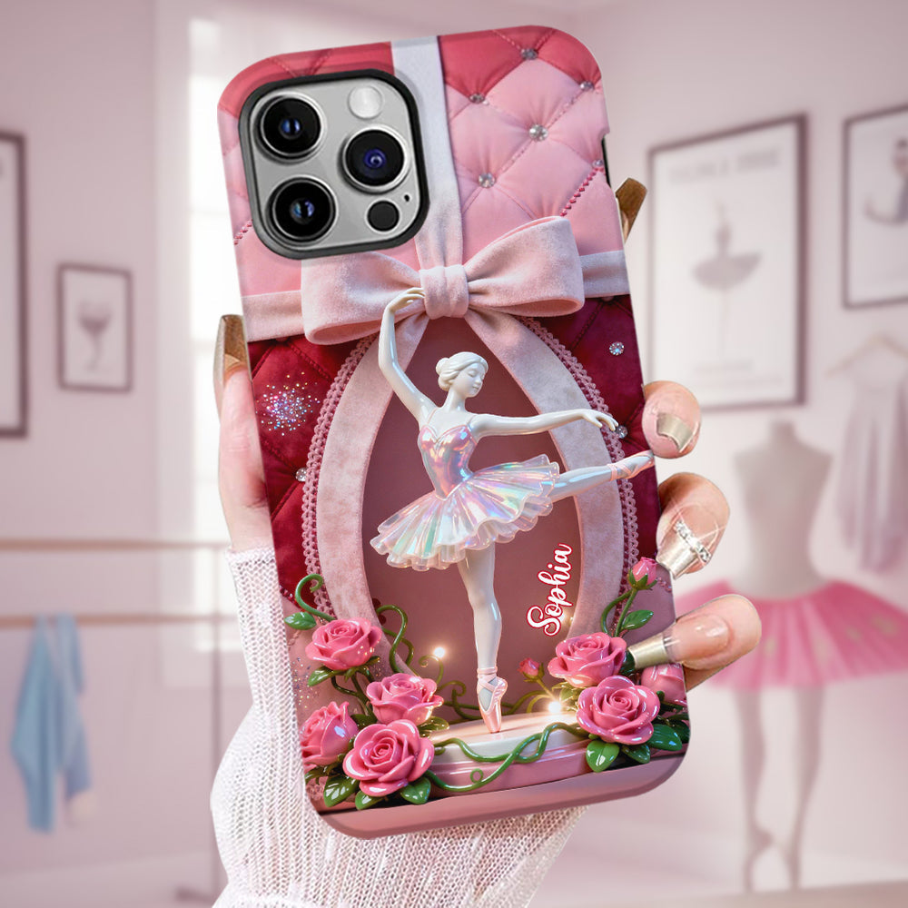Just A Girl Who Loves To Dance - Personalized Ballet Full Print Phone Case