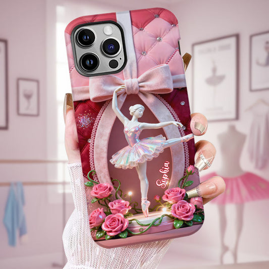 Just A Girl Who Loves To Dance - Personalized Ballet Full Print Phone Case