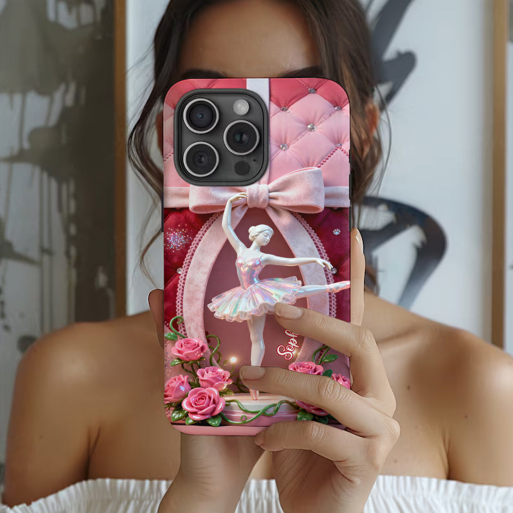 Just A Girl Who Loves To Dance - Personalized Ballet Full Print Phone Case