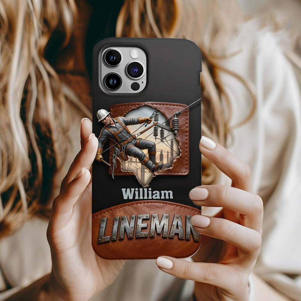 Cool Lineman - Personalized Lineman Full Print Phone Case