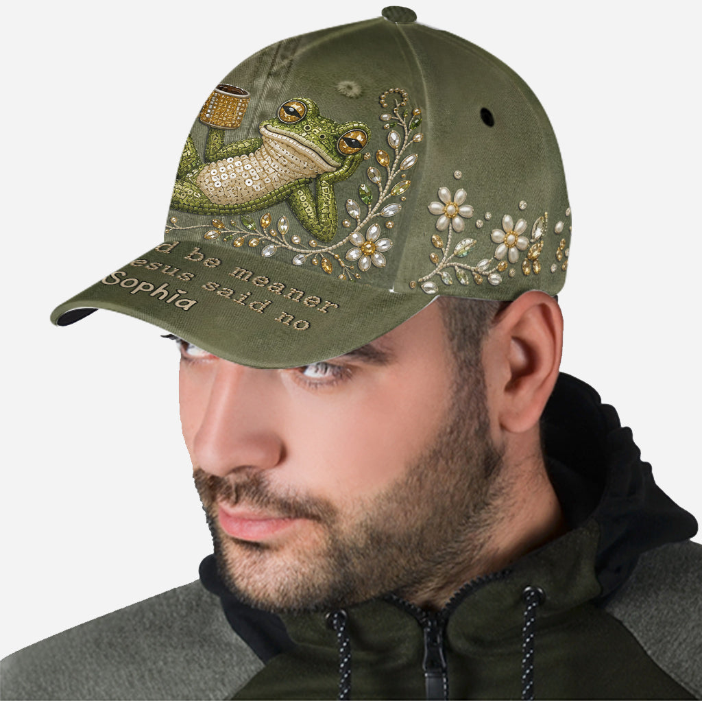 Jesus Save My Life, Funny Sarcastic Gift For Christians - Personalized Frog Classic Cap