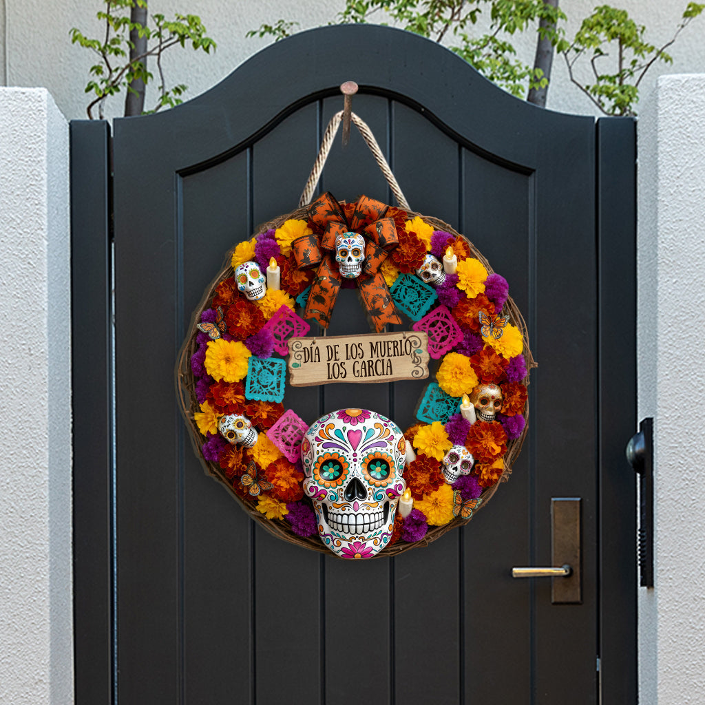 Día De Los Muertos - Personalized Latina Women Custom Shaped Wood Sign