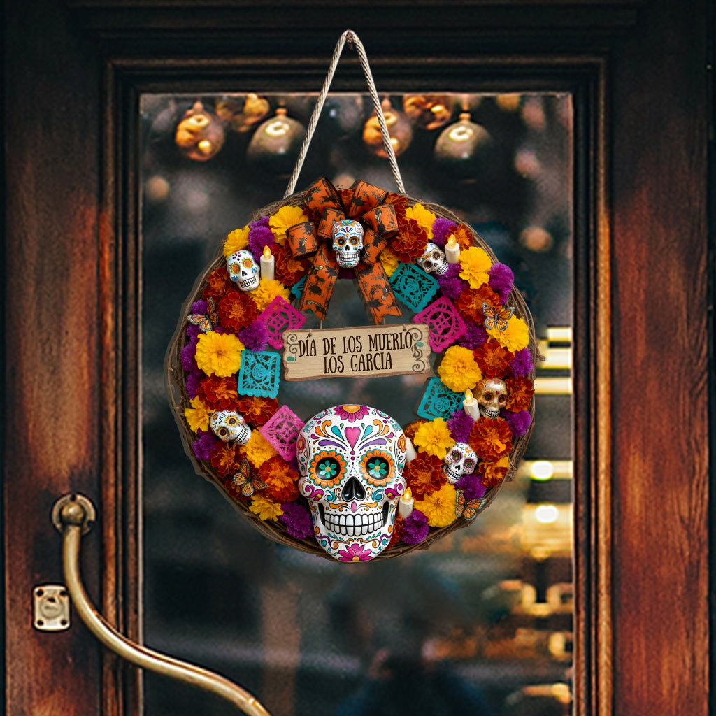 Día De Los Muertos - Personalized Latina Women Custom Shaped Wood Sign