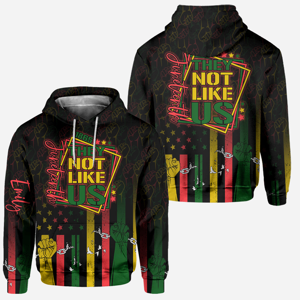 They Not Like Us - Personalized Juneteenth Hoodie and Leggings