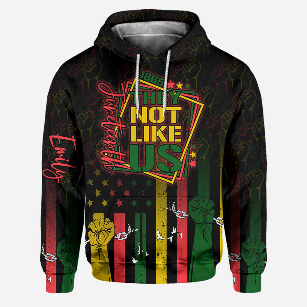They Not Like Us - Personalized Juneteenth Hoodie and Leggings