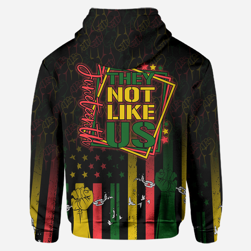 They Not Like Us - Personalized Juneteenth Hoodie and Leggings