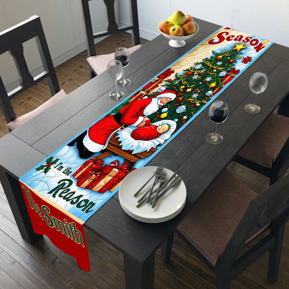 Je suis la raison - Chemin de table chrétien personnalisé