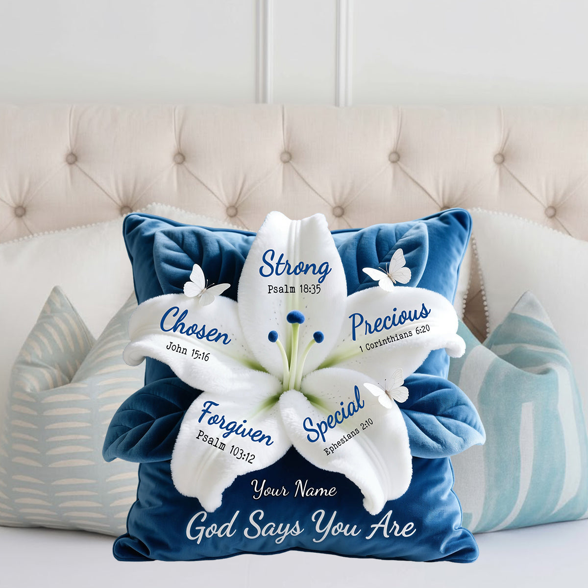 God Says You Are Perfect Gift For Your Loved Ones - Personalized Christian Faux Fur Shaped Pillow