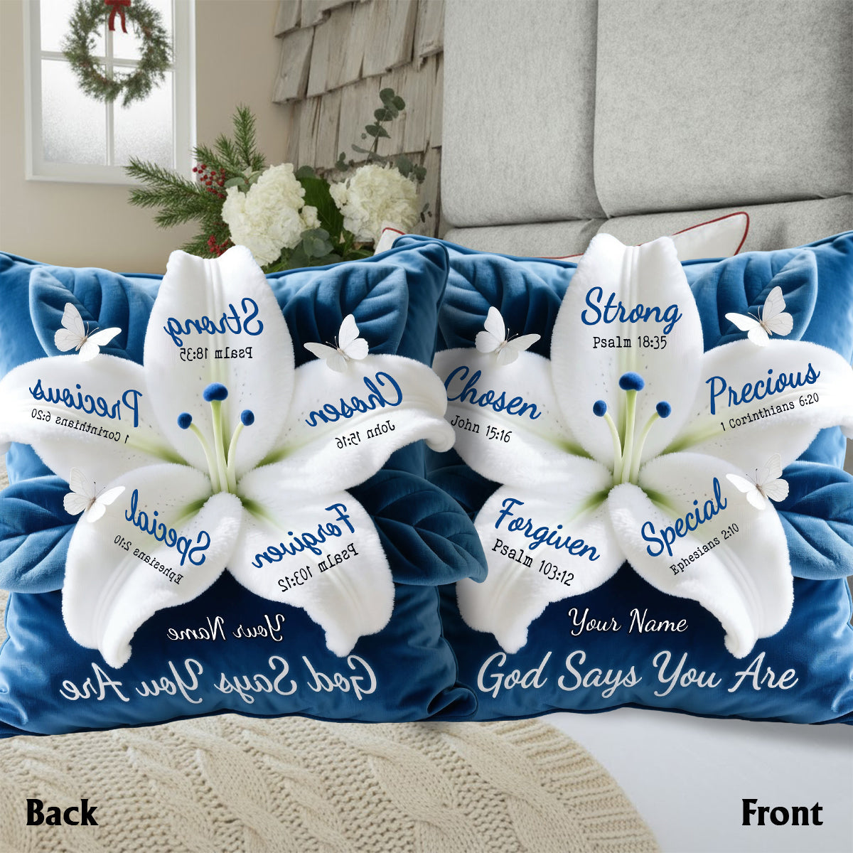 God Says You Are Perfect Gift For Your Loved Ones - Personalized Christian Faux Fur Shaped Pillow
