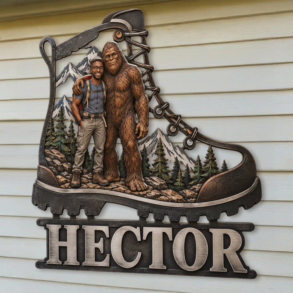 Hiking Expert - Personalized Hiking 3D Printed Cut Metal Sign
