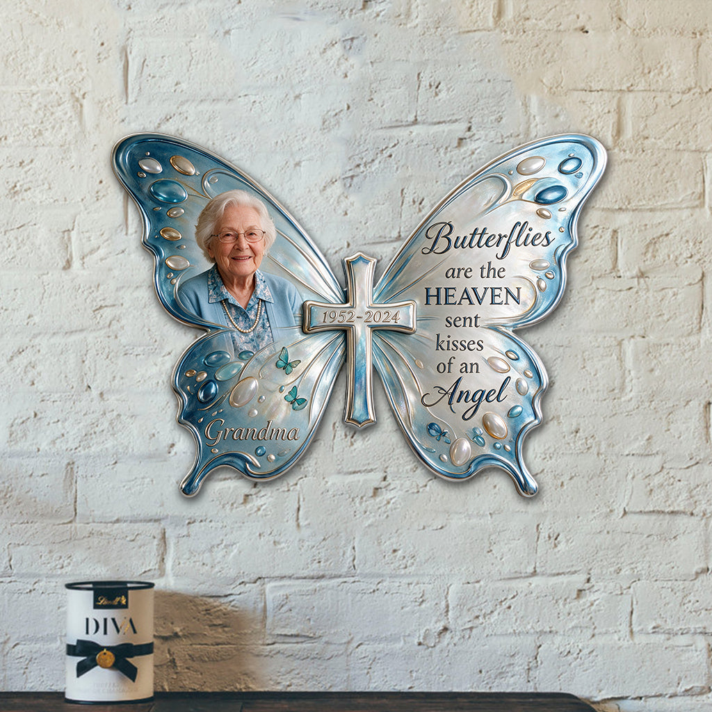 In Loving Memory - Personalized Memorial 3D Printed Cut Metal Sign